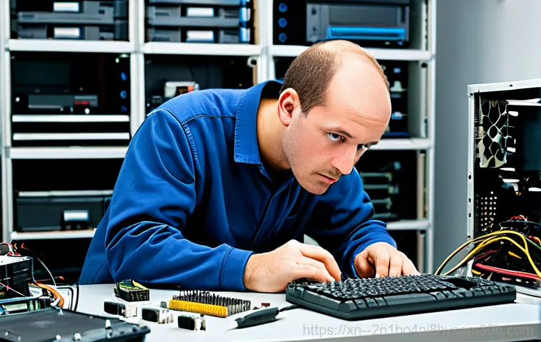 교남동 STATUS_IMAGE_ACCESS_DENIED - Troubleshooting Computer Error**

"A fully clothed IT technician assisting a senior citizen with a c...