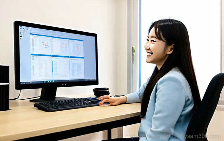 수유동 STATUS_KERNEL_MODULE_ACCESS_DENIED - "A friendly computer repair technician, fully clothed in professional attire, assisting a client in ...