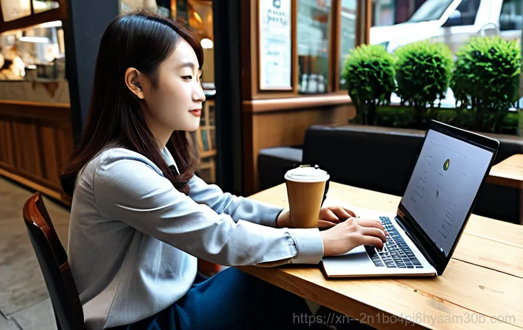 쌍문동 노트북 laptop 출장방문수리점 - "A well-organized computer repair shop, showcasing a technician in a clean and professional environm...