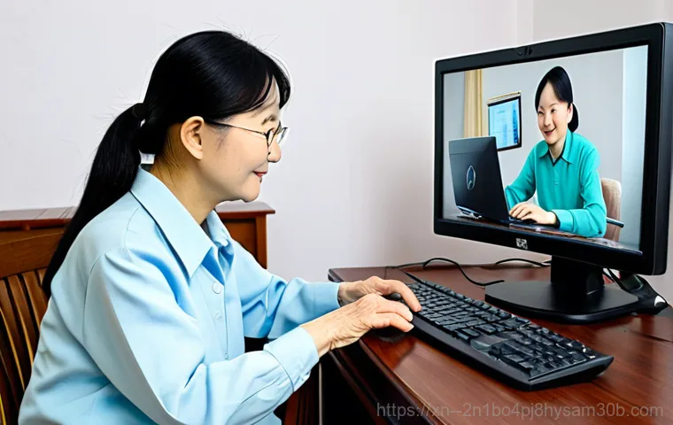 중화동 HARDWARE_INTERRUPT_STORM - "A computer repair technician, fully clothed in professional attire, diagnosing a computer with a bl...
