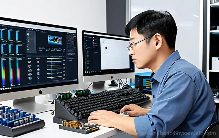 중화동 HARDWARE_INTERRUPT_STORM - "A friendly computer expert in Zhonghwa-dong, wearing modest clothing, assisting an elderly woman wi...