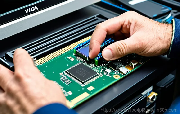 은천동 VGA조립 및 교체수리 - **

"A modern computer repair shop with a technician assisting a customer. The customer is dressed i...