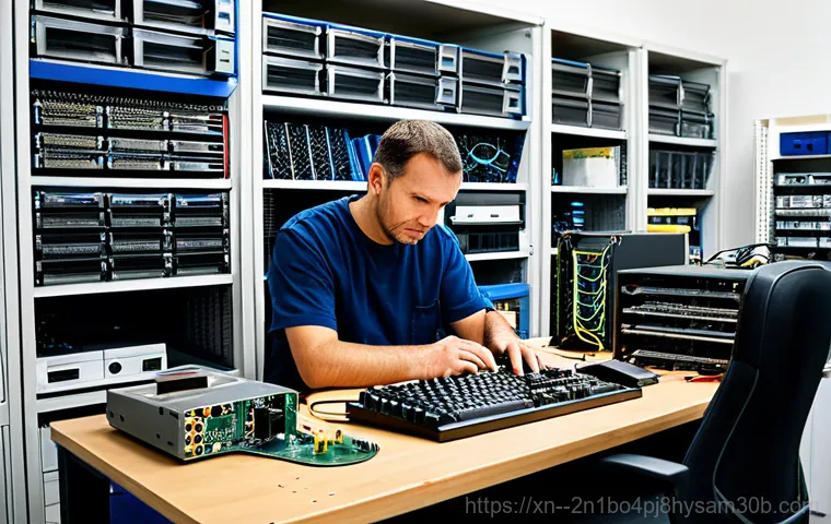 구산동 STATUS_KERNEL_DEVICE_ERROR - "A friendly computer technician wearing a clean, professional uniform, helping a senior citizen with...
