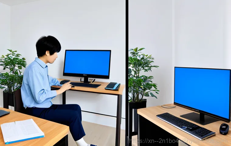 방배동 SYSTEM_THREAD_EXCEPTION_NOT_HANDLED - **Prompt:** A friendly IT support specialist, fully clothed and wearing a company polo shirt, provid...