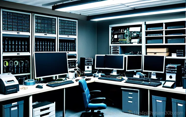 을지로 STATUS_IMAGE_CORRUPTION - **Prompt:** A friendly computer repair technician assisting a client in a modern office setting, dem...