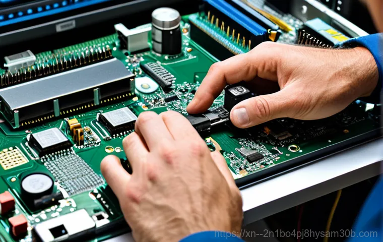 원서동 STATUS_INSTRUCTION_FAILED - "A skilled IT expert remotely troubleshooting a computer issue on a desktop, showing a screen with d...