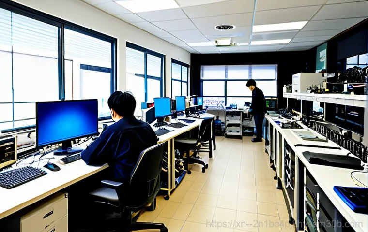 한남동 윈도우11 windows11 재설치 포맷  초기화 - **Prompt:** A friendly IT support technician, fully clothed in a professional uniform, assisting a s...