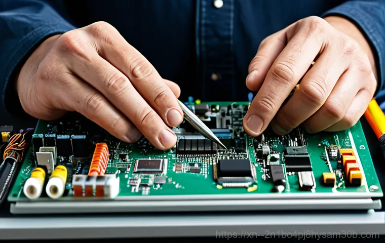 행촌동 KERNEL_SECURITY_CHECK_FAILURE - "A friendly computer repair technician, fully clothed in a professional uniform, helping a customer ...
