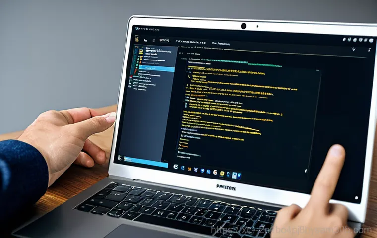 용답동 STATUS_KERNEL_DEVICE_ERROR - **Prompt:** A computer technician in professional attire, troubleshooting a desktop computer in a ho...