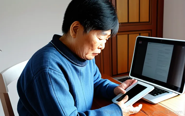후암동 STATUS_PAGEFILE_MISSING - "A friendly computer repair technician in Huam-dong, wearing a clean uniform, diagnosing a computer ...