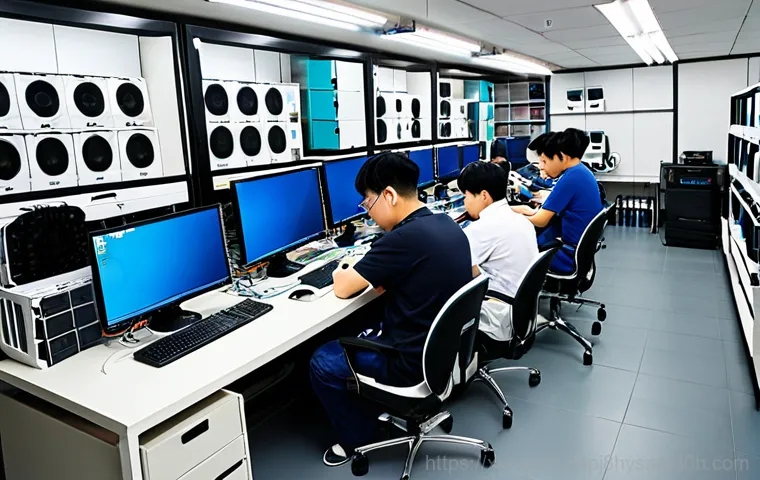 청담동 NAS출장방문수리점 - **

"A close-up shot of a computer screen displaying a data recovery process on a NAS system, safe f...
