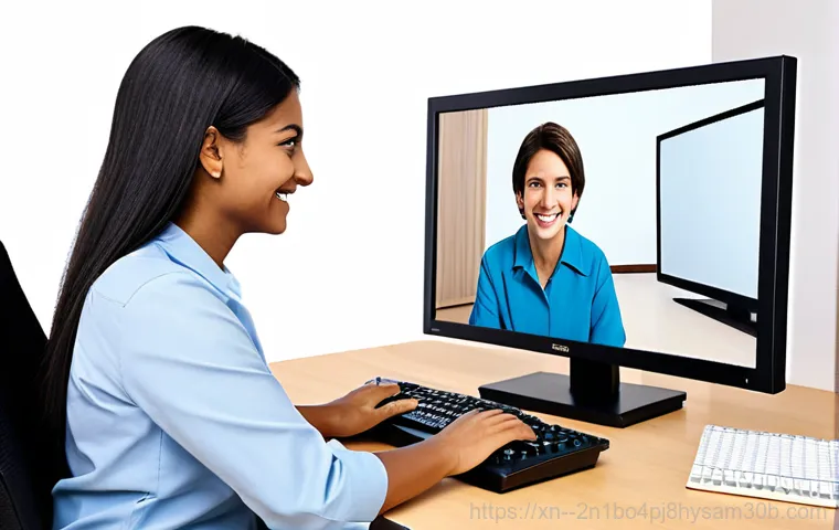 남창동 STATUS_KERNEL_STACK_CORRUPTION - "A computer technician in professional attire, diagnosing a desktop computer in a clean, organized o...