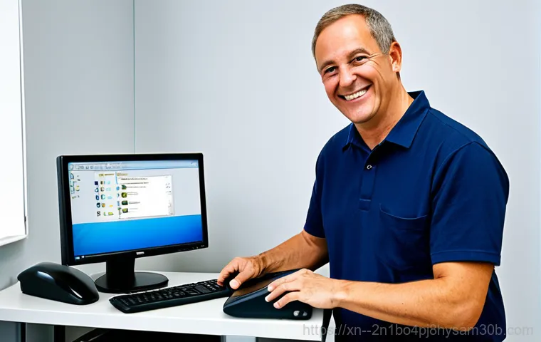 보라매동 윈도우7 windows7 재설치 포맷  초기화 - "A clean and organized computer repair shop, fully clothed technician working on a Windows 7 laptop,...