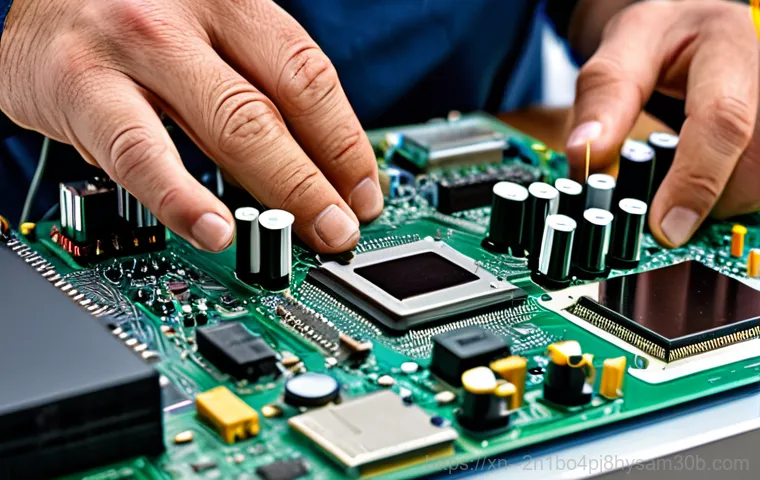 이촌동 ACPI_BIOS_ERROR - "A friendly, professional computer technician, fully clothed in work attire, diagnosing a computer w...