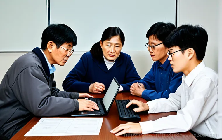 화곡동 STATUS_STACK_BUFFER_OVERRUN - "A technician in professional attire, troubleshooting a computer in a home office setting in Hwagok-...