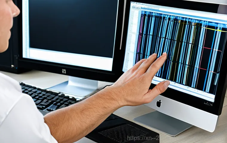 대덕동 블루스크린 - Remote Program Installation**

A split-screen image showing a computer screen with a remote desktop ...