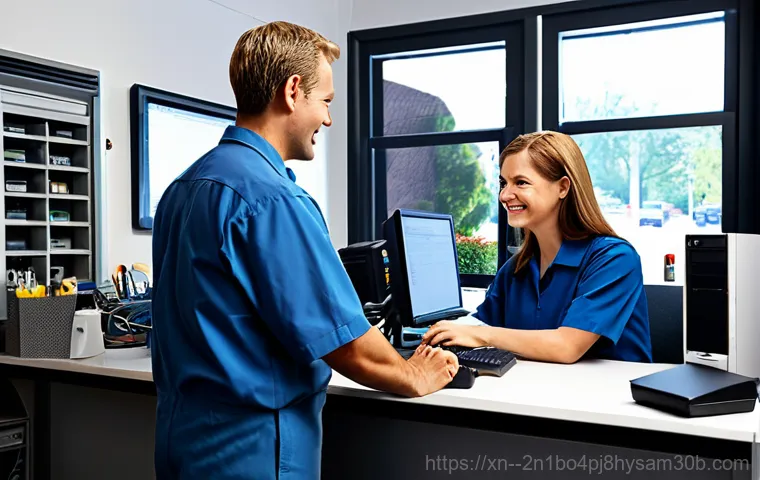 합정동 STATUS_KERNEL_MODE_EXCEPTION - **Prompt:** A professional computer technician, fully clothed in appropriate work attire, diagnosing...