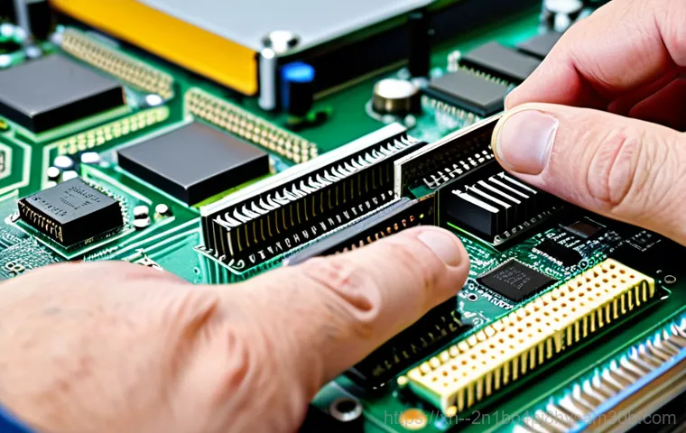 경운동 DRIVER_PORTION_MUST_BE_NONPAGED - **Prompt:** A computer technician in a bright, modern workshop, diagnosing a computer motherboard wi...