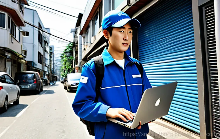 북창동 STATUS_KERNEL_SECURITY_CHECK - "A friendly computer technician, fully clothed in professional attire, assisting a customer in a bri...