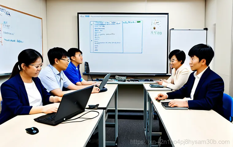 마천동 모니터화면 안나옴 - **Prompt:** A clean and organized computer repair shop interior, "Dongnehyung Computer" signage visi...