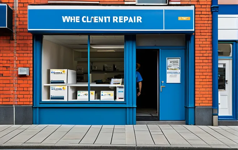 대신동 부팅불가 - "A smiling customer, fully clothed, in a living room setting, receiving a repaired laptop from a tec... 대신동 부팅불가 - "A smiling customer, fully clothed, in a living room setting, receiving a repaired laptop from a tec...