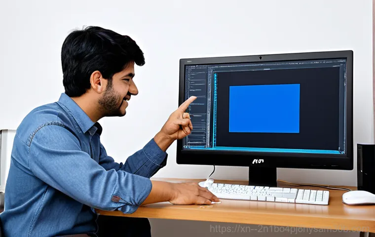용답동 ACPI_BIOS_ERROR - **Prompt:** A computer technician in a clean, modern workshop, diagnosing a computer displaying an A...
