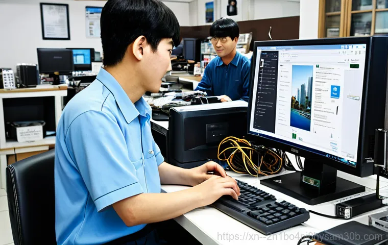 풍산동 STATUS_MEMORY_ACCESS_DENIED - "A family-friendly scene depicting data backup process using an external hard drive, showing organiz...
