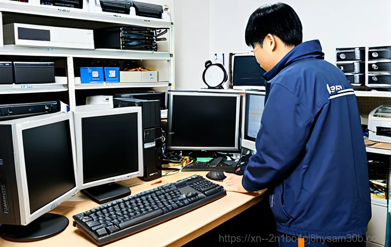 북면 ubuntu재설치 포맷  초기화 - **Prompt:** A friendly computer technician, fully clothed, helping a senior citizen with Ubuntu rein...