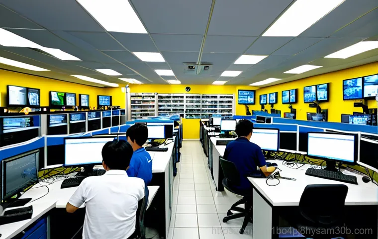 광명동 cpu조립 및 교체수리 - **Prompt:** A friendly computer technician, fully clothed in professional attire, assisting a senior...