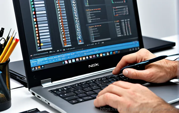 직동 STATUS_KERNEL_THREAD_TIMEOUT - A friendly IT technician assisting a senior citizen with their computer in a bright, modern living r...