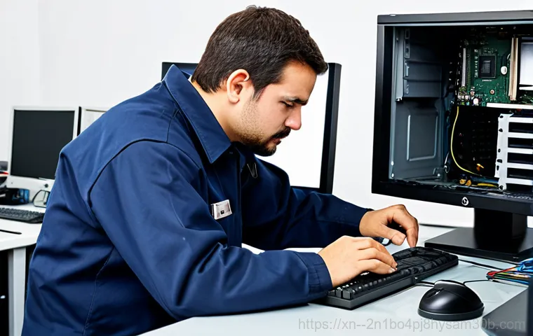 창전동 STATUS_FILE_READ_FAILURE - Troubleshooting Computer Error**

A concerned user, fully clothed, looking at a computer screen disp...