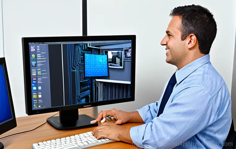 용산동 STATUS_DISK_READ_FAILURE - Data Backup & Recovery**

"A professional IT technician, fully clothed, working on a computer with a...