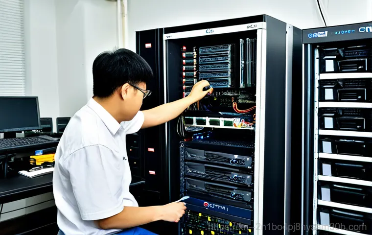 남산동 centos재설치 포맷  초기화 - **Prompt:** A friendly IT technician assisting a businesswoman in a modern office in Namsan-dong, Se...