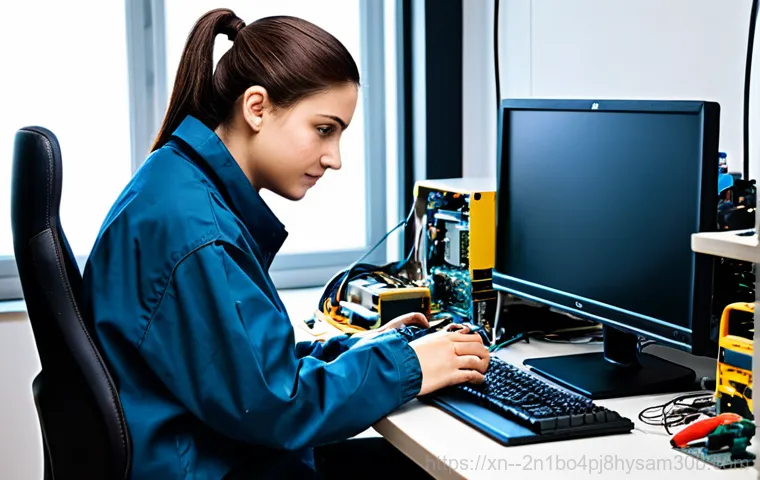 역삼동 STATUS_KERNEL_MODULE_CORRUPTION - "A friendly computer repair technician, fully clothed in a professional uniform, assisting a busines... 역삼동 STATUS_KERNEL_MODULE_CORRUPTION - "A friendly computer repair technician, fully clothed in a professional uniform, assisting a busines...