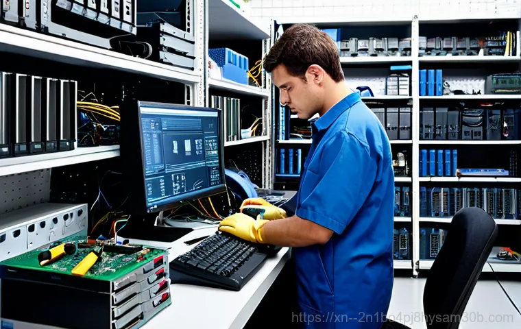흥도동 STATUS_INVALID_DISPOSITION - **Prompt:** "A friendly computer technician assisting a senior citizen with their computer in a cozy...