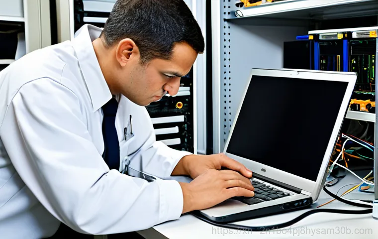 수하동 컴퓨터 desktop 출장방문수리점 - **Prompt:** A friendly, approachable computer technician assisting a senior citizen with their compu...