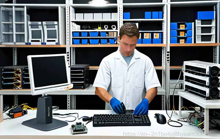 장항동 STATUS_SECURITY_POLICY_VIOLATION - Updating Computer System**

A laptop screen displaying a Windows update progress bar. The scene is s...