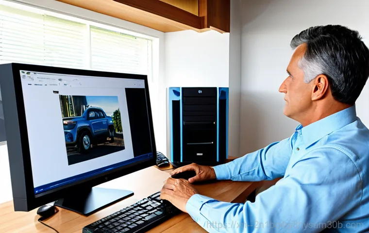 삼양동 DRIVER_IRQL_NOT_LESS_OR_EQUAL - "A modern office setting with a computer screen displaying a blue screen error message, a technician...