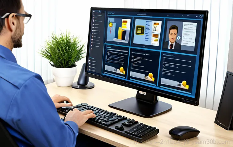용산구 FAT32_FILE_SYSTEM - Customer Consultation**

"A friendly IT consultant, female, sitting at a desk and explaining file sy...