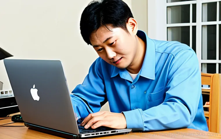 신공덕동 STATUS_FILE_IN_USE - Troubleshooting a Mac**

"A person sitting at a desk, focused on a MacBook, with error messages disp...