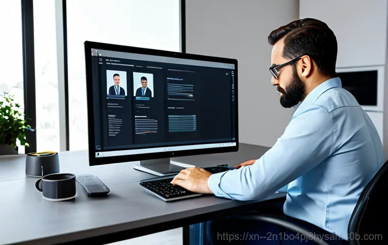 송파동 STATUS_INSTRUCTION_FAILED - "A friendly technician in professional attire, repairing a computer in a 송파동 home, fully clothed, ap...