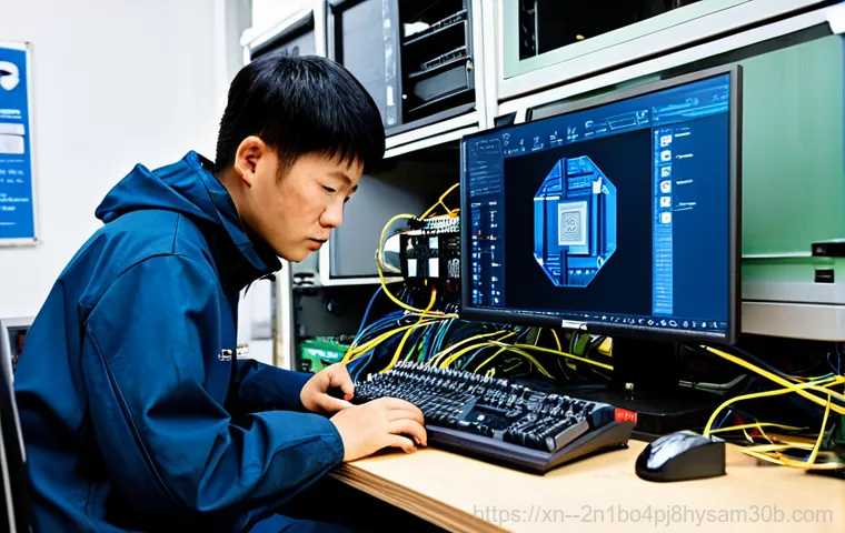 인현동 centos재설치 포맷  초기화 - **Prompt:** "Remote support specialist helping a client with a CentOS server issue, shown on a compu...