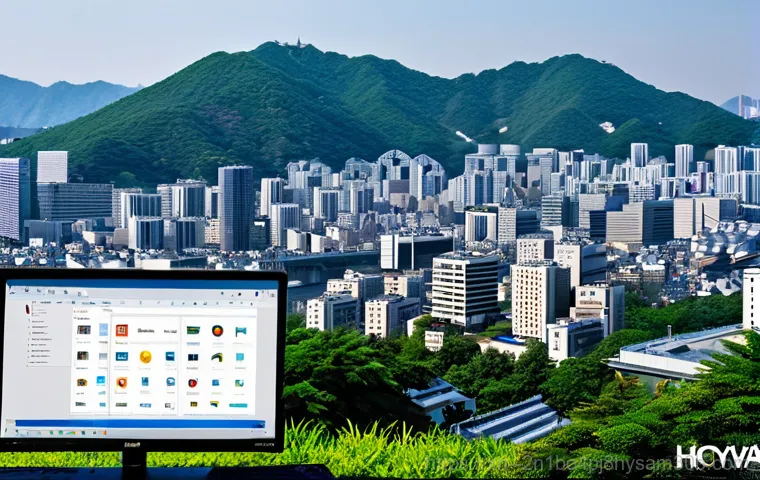 혜화동 신호없음 - **Prompt:** A cozy home office setting in the Hyehwa-dong neighborhood, featuring a desktop computer...