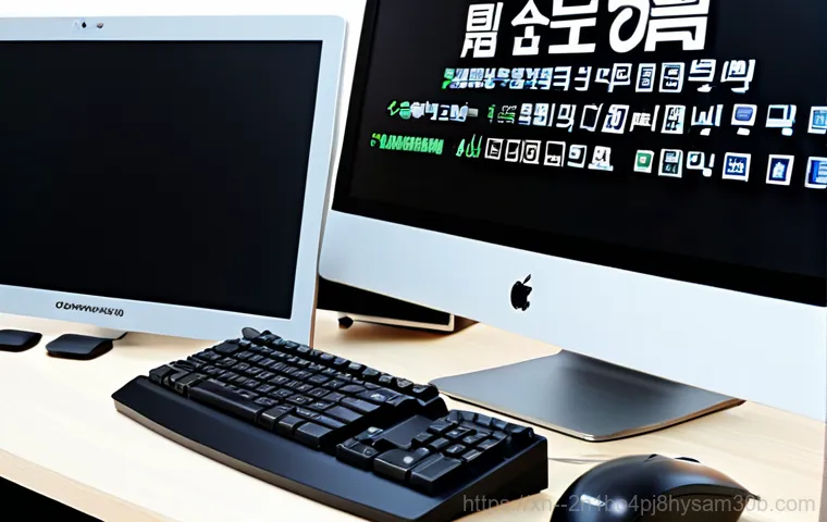 천왕동 블루스크린 - **Prompt:** A friendly "neighborhood computer technician" (Dongnehyung Computer) assisting a senior ...