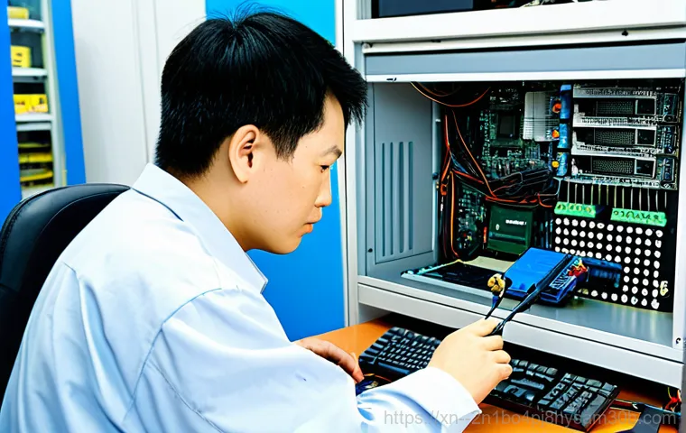 도화동 UNEXPECTED_KERNEL_MODE_TRAP - **Prompt:** A computer screen displaying the "UNEXPECTED\_KERNEL\_MODE\_TRAP" error, with a stressed...