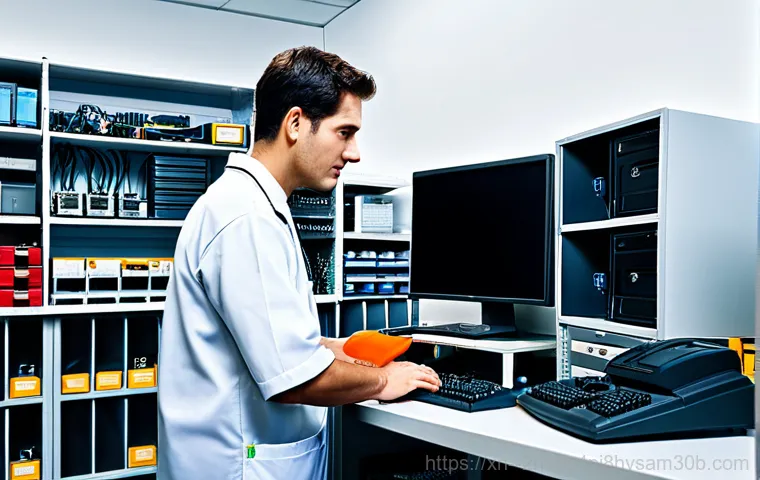 조원동 STATUS_STACK_UNDERFLOW - "A friendly computer expert, fully clothed in casual but professional attire, remotely assisting a c...