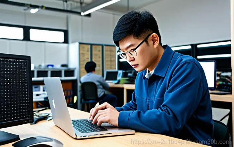 지영동 STATUS_UNSUCCESSFUL - **Prompt:** A friendly, professional computer technician wearing a clean uniform, fully clothed, ass...