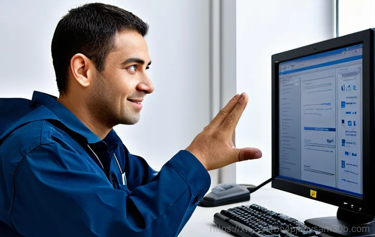 동자동 메모리조립 및 교체수리 - **Prompt:** A computer technician in a clean workspace, carefully installing a RAM module into a des...