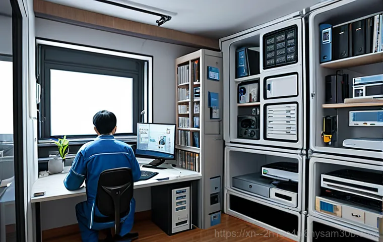 양재동 NTLDR is compressed - **Prompt:** An illustration depicting a home computer user in Yangjae-dong looking frustrated at the...