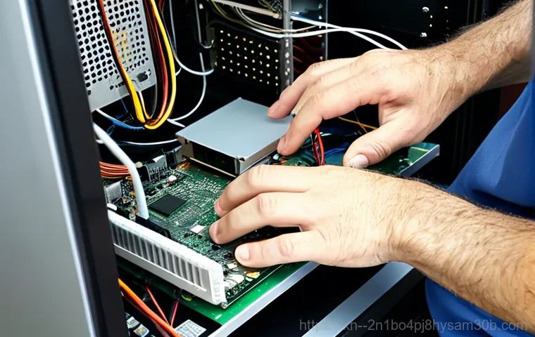 인의동 STATUS_KERNEL_BOOT_DRIVE_ERROR - A friendly, helpful computer technician in a clean workshop environment, assisting a customer with a...